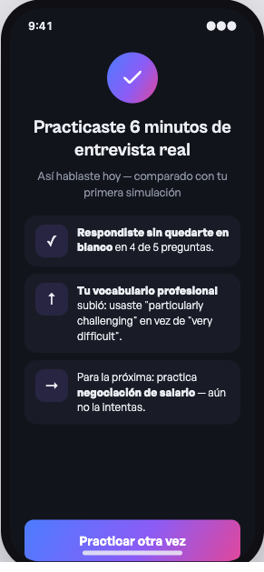 Ves qué mejorar, al instante